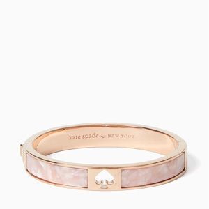 NWT Kate Spade Hole Punch Bangle, Rose Gold/Blush